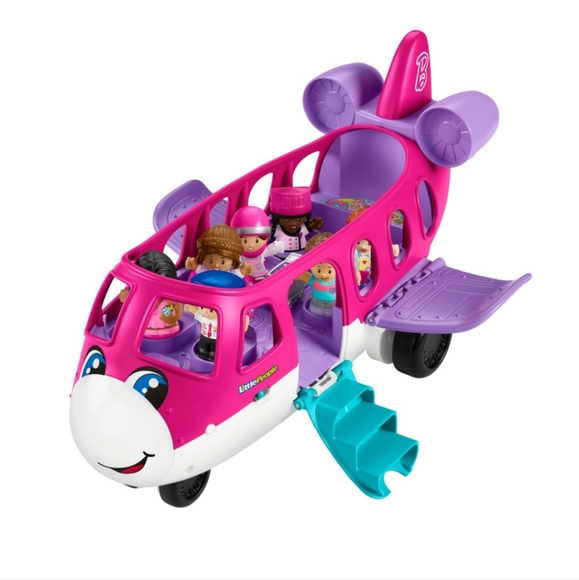 Barbie Little Dream Plane Fisher-Price Little People Interactive Learning Toy - Picture 8 of 10